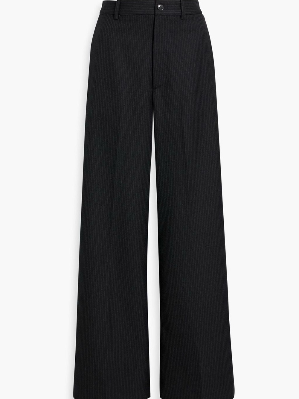 Nili Lotan Johan pinstriped wool-twill wide-leg pants - size 4